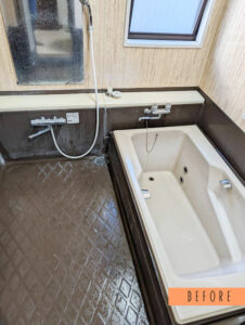 浴室塗装群馬県実績ビフォー画像