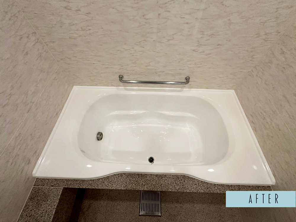 白金台浴槽塗装アフター画像