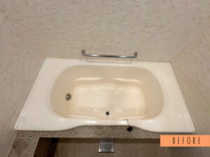 白金台浴槽塗装ビフォー画像