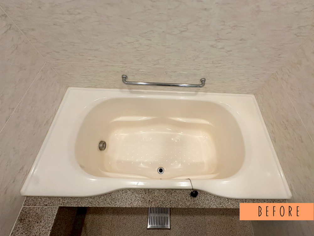 白金台浴槽塗装ビフォー画像
